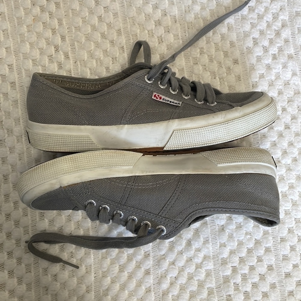 Superga Gray Canvas Sneakers - Picture 3 of 10